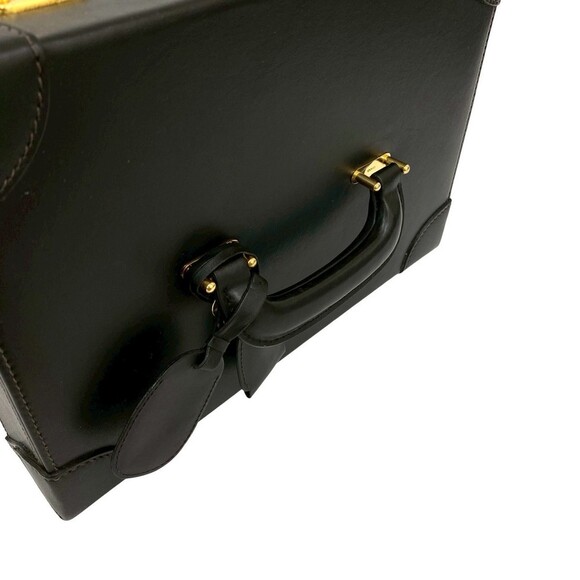 GUCCI Authentic Vintage Black Leather Vanity Bag - Picture 3 of 8